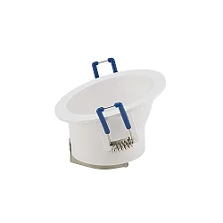 recessed luminaire round, asymmetrical GU5,3 IP20, white