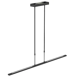 Steinhauer Pendel ZELENA LED, 3-flammer, sort