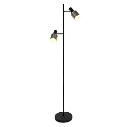 AN Standerlampe FJORGARD, 2-flammer, sort