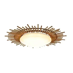 AN Loftlampe AURA, Bambusring, hvid