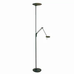Steinhauer Standerlampe ZODIAC LED, 2-flammer, med læsearm, sort