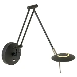 Steinhauer Væglampe ZODIAC LED, 1-flamme, sort