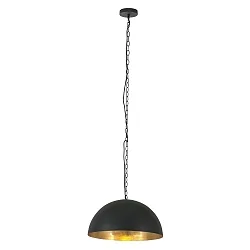 Steinhauer Pendel SEMICIRKEL, 1-flamme, 50cm, sort
