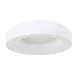 Loftlampe RINGLEDE - Ø 48CM stor, rund, direkte / indirekte IP20, hvid mat dæmpbar
