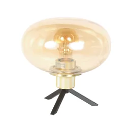 Bordlampe REFLEXION 1-flamme E27 IP20, messing dæmpbar