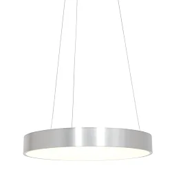 Pendel RINGLEDE - Ø 48CM stor, rund, direkte / indirekte IP20, aølv børstet dæmpbar