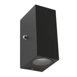 Steinhauer Udendørs Væglampe, LED, 2-flammer, 4W, 2700K, IP44, sort