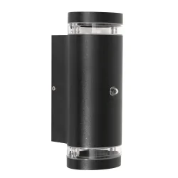 Steinhauer Udendørs Væglampe, LED, 2-flammer, 4W, 2700K, IP54, sort
