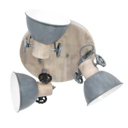 Mexlite Spot GEARWOOD, 3 flames, green