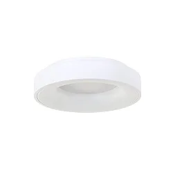 Loftlampe RINGLEDE - Ø 30CM lille, rund, direkte / indirekte IP20, hvid mat dæmpbar