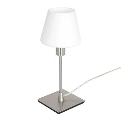 Bordlampe ANCILLA 1-flamme, lang, med skiftefunktion, konisk E14 IP20, stål børstet dæmpbar