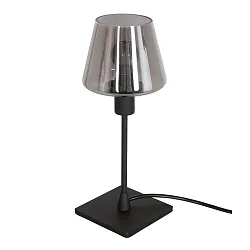 Bordlampe ANCILLA 1-flamme, med skiftefunktion, konisk E14 IP20, sort mat dæmpbar