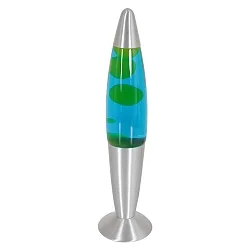 Bordlampe VOLCAN med afbryder, konisk E14 IP20, stål børstet 
