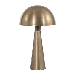 Bordlampe PIMPERNEL down, rund, med afbryder, med stik, konisk E27 IP20, bronze 