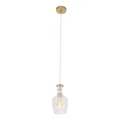 Pendel GRAZIOGLASS ?12,5cm E27 IP20, messing