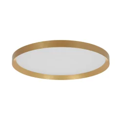 Loftlampe FLADY up / down IP20, guld dæmpbar