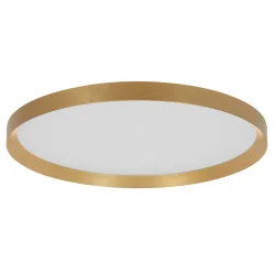 Loftlampe FLADY up / down IP20, guld dæmpbar