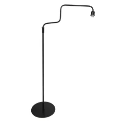 Standerlampe BLOEBA 1-flamme E27 IP20, sort dæmpbar