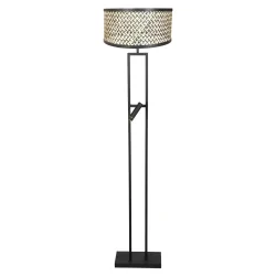 floor lamp STANG 2 flames E27 IP20, black 
