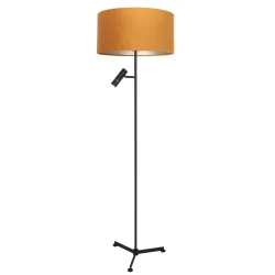 Standerlampe STANG 2-flammer E27 + GU10 IP20, sort dæmpbar