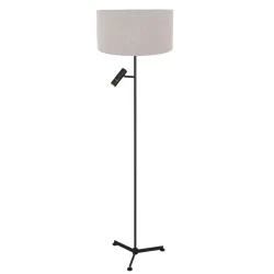 Standerlampe STANG 2-flammer E27 + GU10 IP20, sort dæmpbar