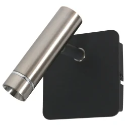 wall luminaire LUMO 1 flame IP20, steel dimmable