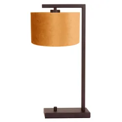 table lamp STANG 1 flame E27 IP20, cocoa dimmable