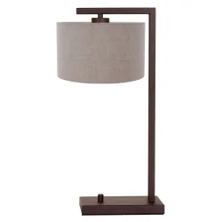table lamp STANG 1 flame E27 IP20, cocoa dimmable