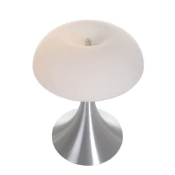 Steinhauer Bordlampe ANCILLA, 1-flamme, glas, stål