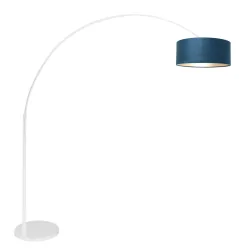 Standerlampe SPARKLED LIGHT cylindrisk, med afbryder, med skærm, med stik, justerbar E27 IP20, hvid mat 