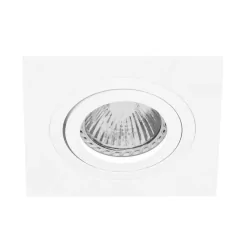 recessed luminaire PÉLITE SPOT swivelling, square GU10 IP20, white matt dimmable