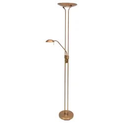 Mexlite Floor lamp BIRON, 2 flames, bronze