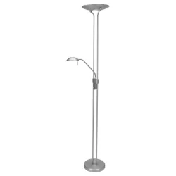 Mexlite Floor lamp BIRON, 2 flames, steel