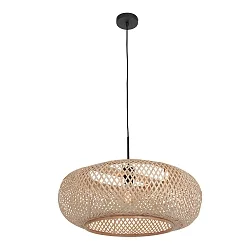 Pendel SPARKLED LIGHT - IKARO 1-flamme, rund E27 IP20, bøg, naturlig farve dæmpbar