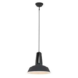 Mexlite Pendel EDEN, 1-flamme, 42cm, sort