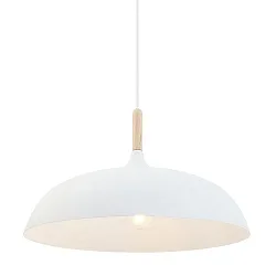 Mexlite Pendant luminaire BJORR, 1 flame, 45cm, white