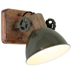 Mexlite Spot GEARWOOD, 1-flamme, grøn