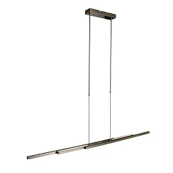 Steinhauer Pendel ZELENA LED, justerbar, 4-flammer, sølv