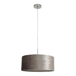 Pendel SPARKLED LIGHT cylindrisk, med skærm E27 IP20, stål børstet dæmpbar