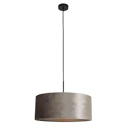 Pendel SPARKLED LIGHT cylindrisk, med skærm E27 IP20, sort mat dæmpbar
