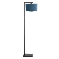 Standerlampe STANG down, med afbryder, med skærm, med stik E27 IP20, sort mat dæmpbar