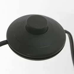 Standerlampe PRESTIGE CHIC cylindrisk, med afbryder, med skærm, med leddelt arm, med stik E27 IP20, sort mat dæmpbar