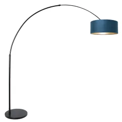 Standerlampe SPARKLED LIGHT cylindrisk, med afbryder, med skærm, med stik, justerbar E27 IP20, sort mat 