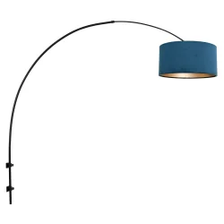 wall luminaire SPARKLED LIGHT cylindrical, with switch, with shade, with plug, adjustable E27 IP20, black matt 