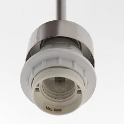 Pendel SPARKLED LIGHT cylindrisk, med skærm E27 IP20, stål børstet dæmpbar