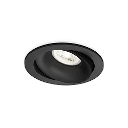 Indbygget spotlys RONY 1.0 - PAR16 kardanisk drejning GU10 IP20, mat, kulsort dæmpbar