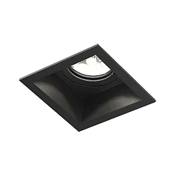 Indbygget spotlys PLANO IP44 1.0 - LED 1-flamme, stiv, med klemfjedre IP44 / IP20, mat, kulsort dæmpbar