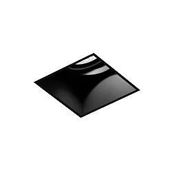 Indbygget spotlys STRANGE TRIMLESS 1.0 - LED 1-flamme, firkantet, skylle, kardanisk drejning IP20, mat, kulsort dæmpbar