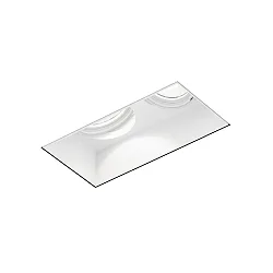 Indbygget spotlys STRANGE TRIMLESS 2.0 - LED 2-flammer, firkantet, skylle, kardanisk drejning IP20, mat, trafik hvid dæmpbar