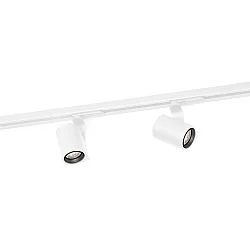 1-faset spot SQUBE ON TRACK 1.0 med adapter IP20, hvid dæmpbar